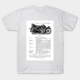 Sunbeam motorbike catalogue 1927 T-Shirt